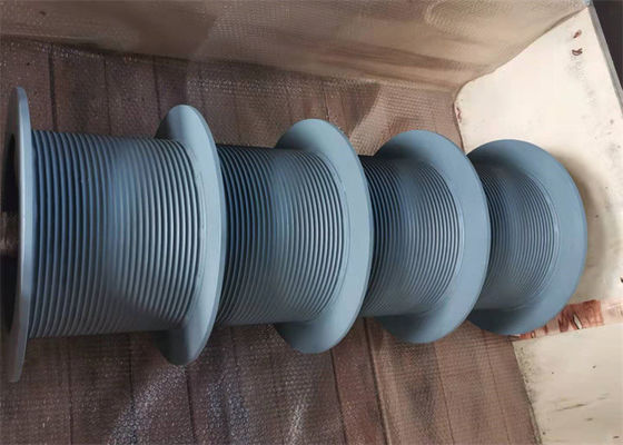Carbon Steel Lebus Grooved Winch Drum Multiple Reels 8-80mm Groove Pitch