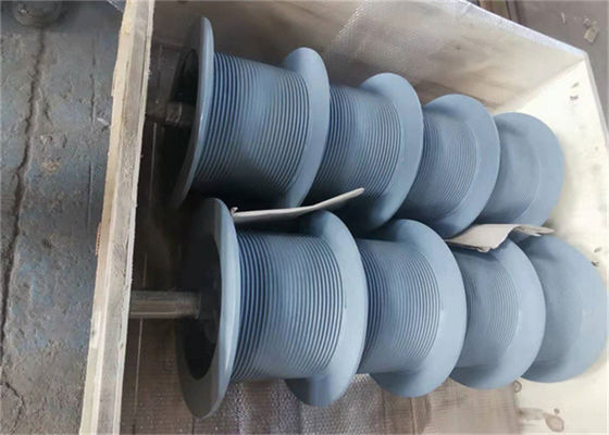 Carbon Steel Lebus Grooved Winch Drum Multiple Reels 8-80mm Groove Pitch