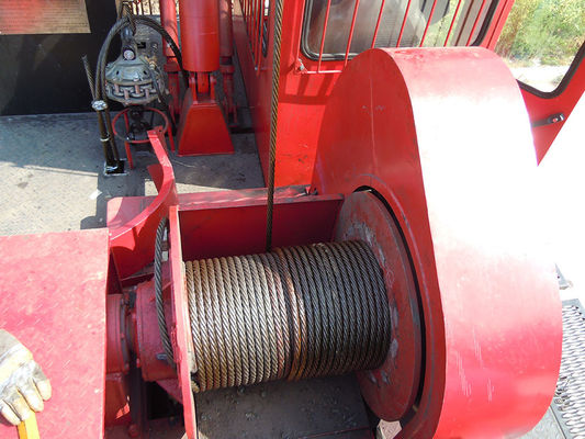Petroleum Workover Rig Hydraulic Crane Winch 3000w Heavy Duty Double Drum