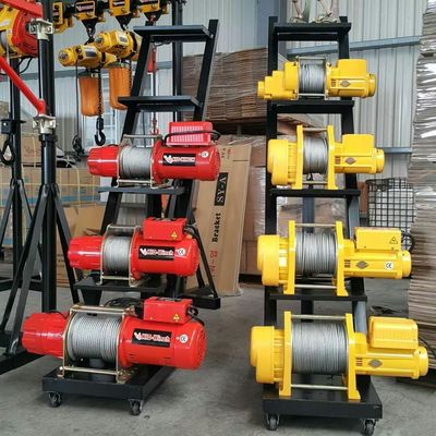 Remote Control Electric Cable Winch For CNC Center Production Equipment