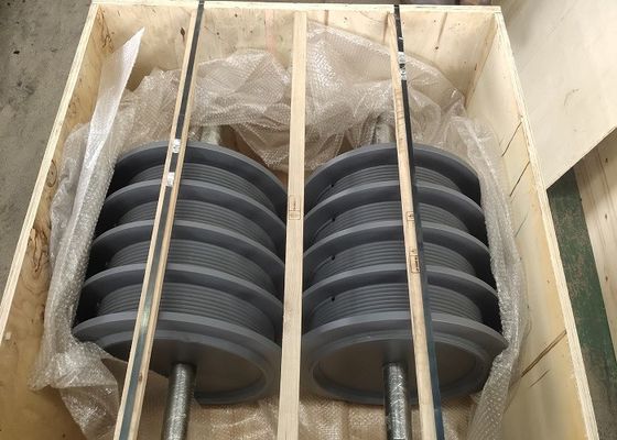 Anti Corrosion Coated Lebus Grooved Cable Winch Drum For Heavy Duty Oil / Gas Handling