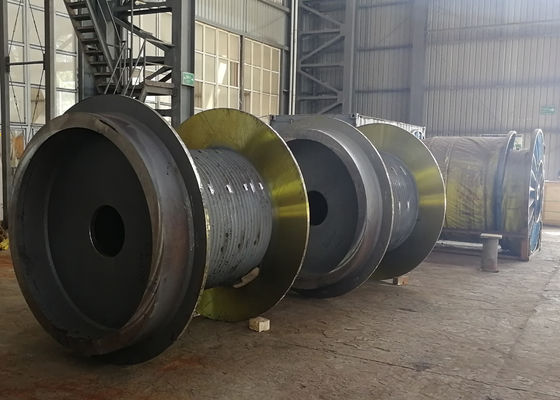 300KN 7 Layers Mooring Winch Drum gray Marine Ship Equipment
