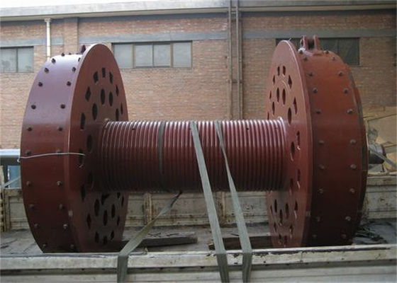 Steel Q355B Grooved Drum Hydraulic Hoist Winch , 30000 Lb Hydraulic Winch For Well Drilling