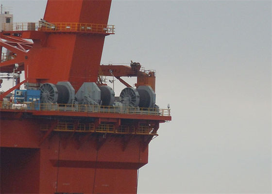 High Security 15 Ton Hydraulic Winch With Spooling Device High Stability
