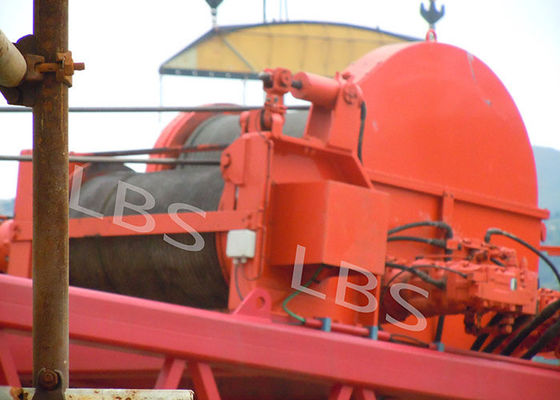 High Security 15 Ton Hydraulic Winch With Spooling Device High Stability