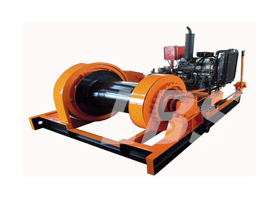 High Power 60 Ton Winch With Spooling Device Custruction Use
