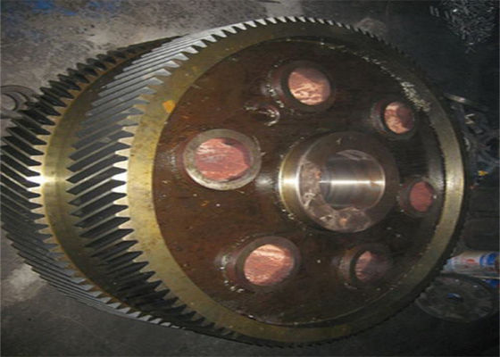 420mm Diameter Herringbone Machining Steel Gear Wheel Large Double