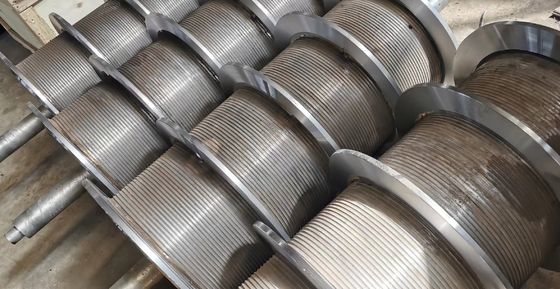 Double or Multi Lebus Grooved Drum For Hoist Winch to Winding Rope