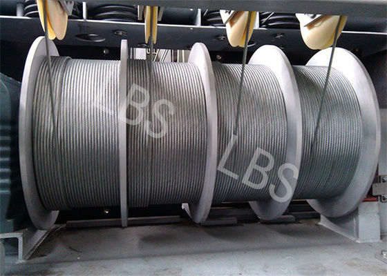 ความจุของสาย 500m Lebus Grooved 4 ส่วน Drum / 6 ส่วน Drum สําหรับ BMU